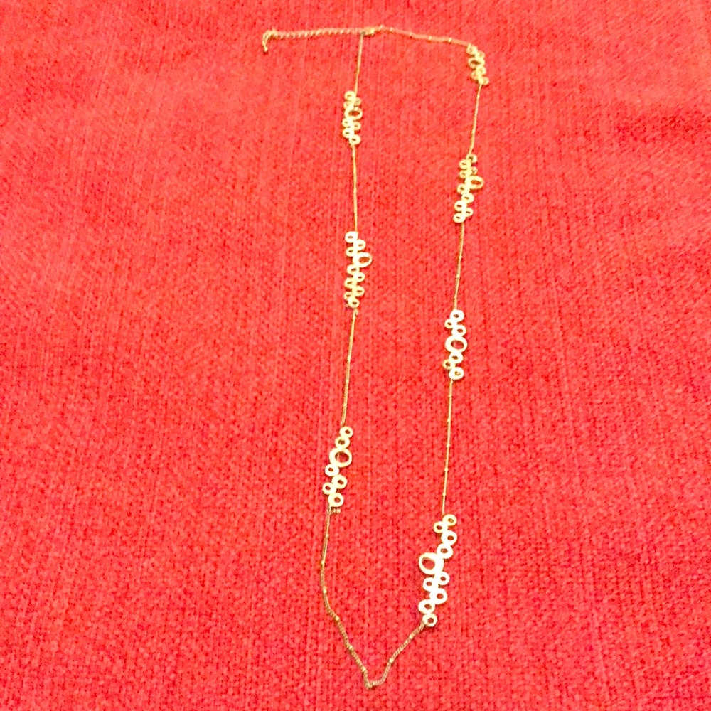 Anthropologie Gold Tone Necklace